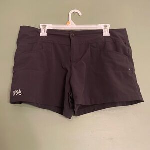 Huk Black High Waist Performance Shorts